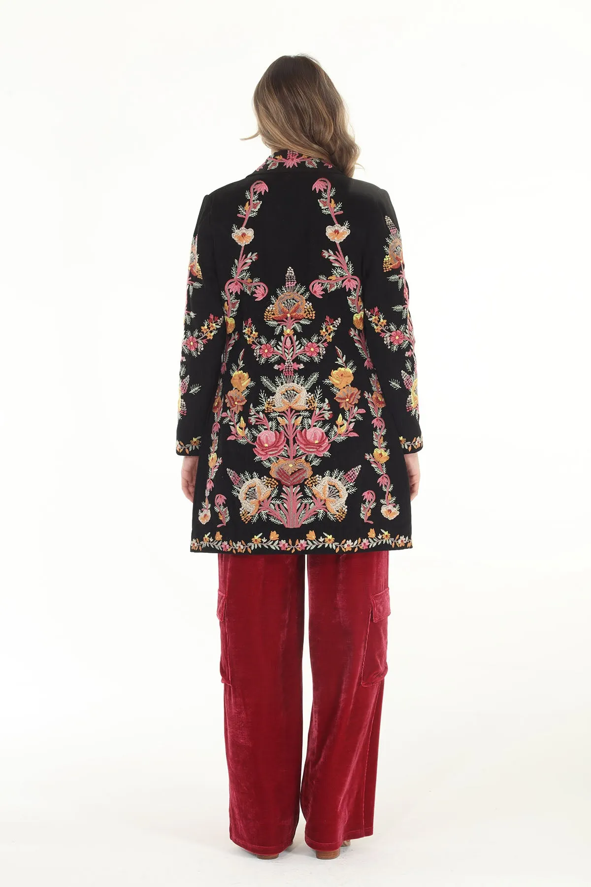 3553-MAJ Embroidered Coat