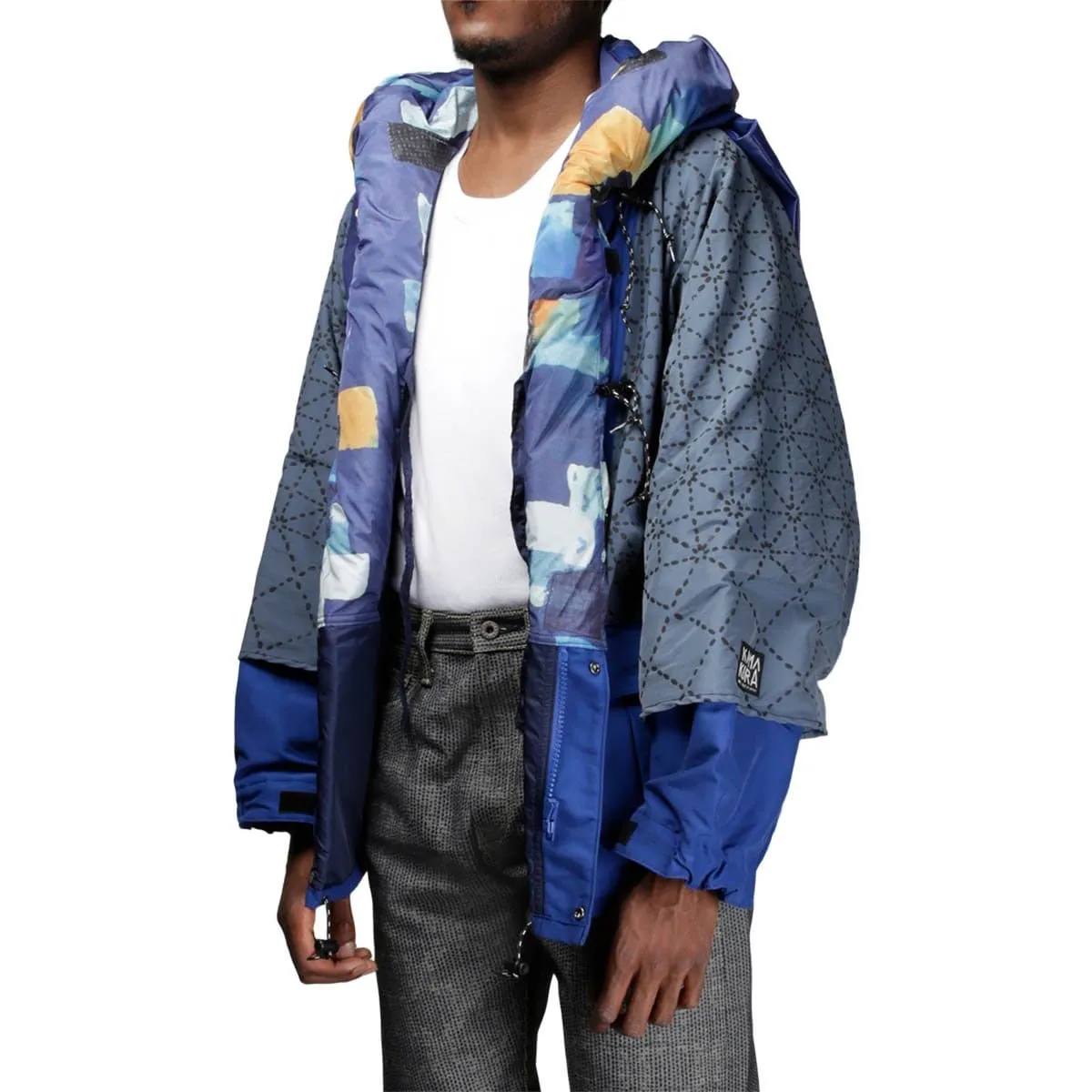 60/40 SASHIKO PRINT KAMAKURA ANORAK BLOUSON