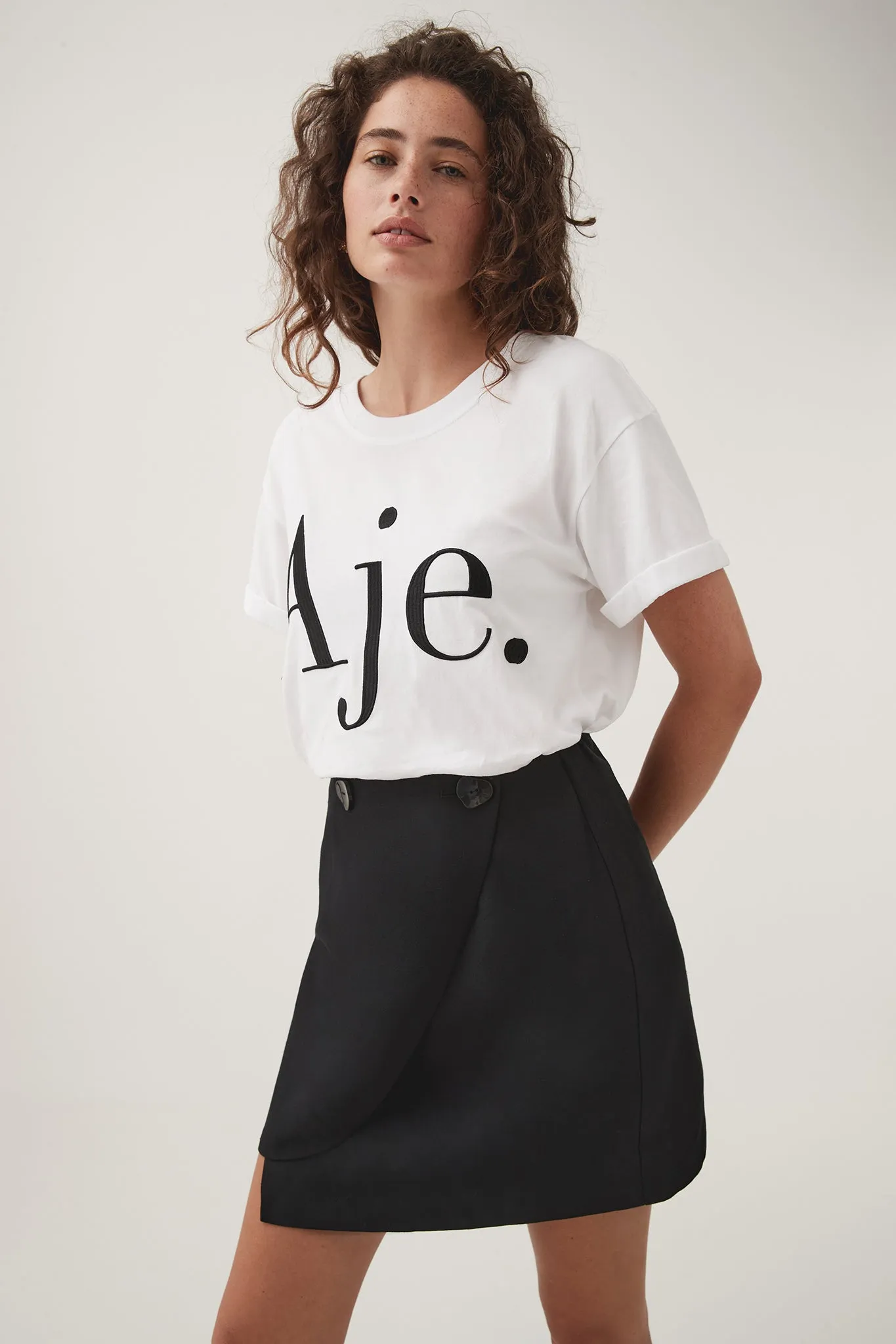 Alice Embroidered Logo Tee