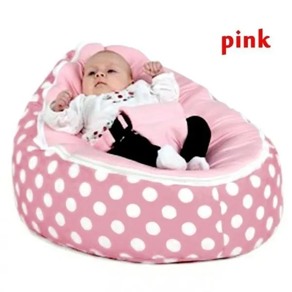 Baby Bean Bag Children Sofa Chair Cover Soft Plush Toys Children's Bed with Adjustable Harness