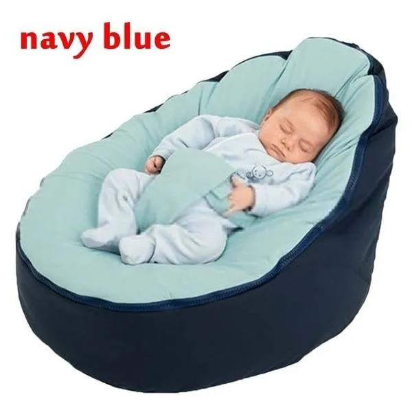 Baby Bean Bag Children Sofa Chair Cover Soft Plush Toys Children's Bed with Adjustable Harness