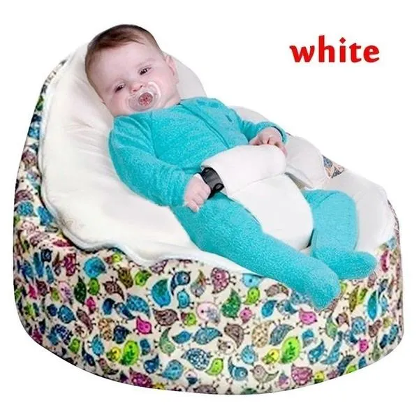 Baby Bean Bag Children Sofa Chair Cover Soft Plush Toys Children's Bed with Adjustable Harness