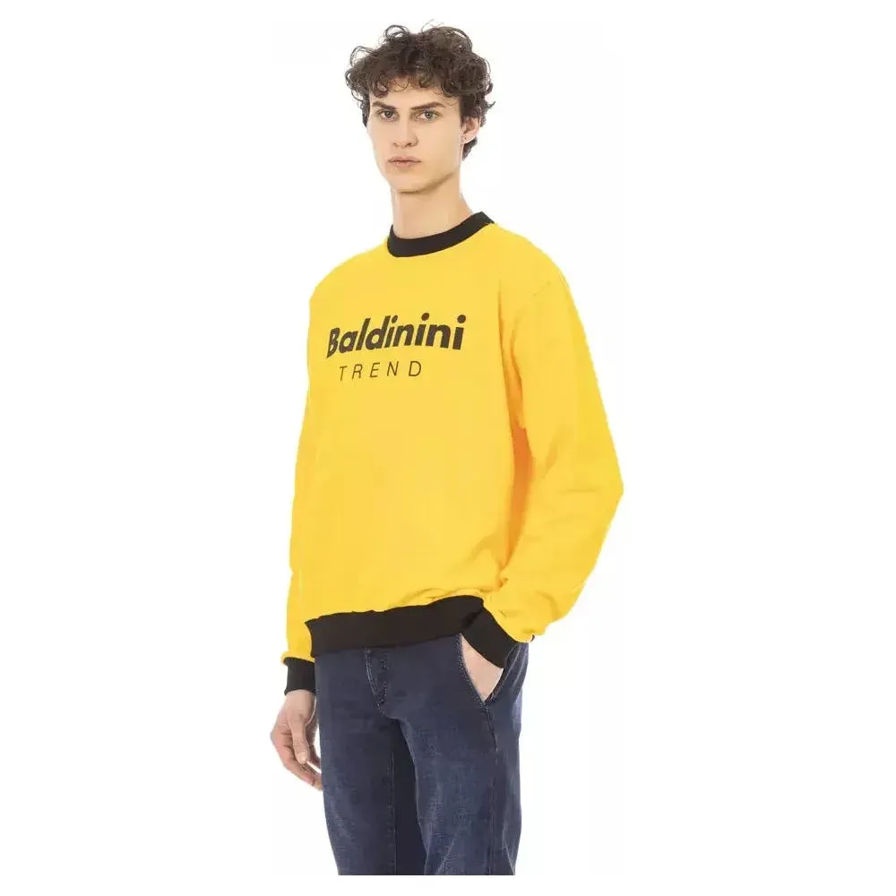 Baldinini Trend Yellow Cotton Men Sweater