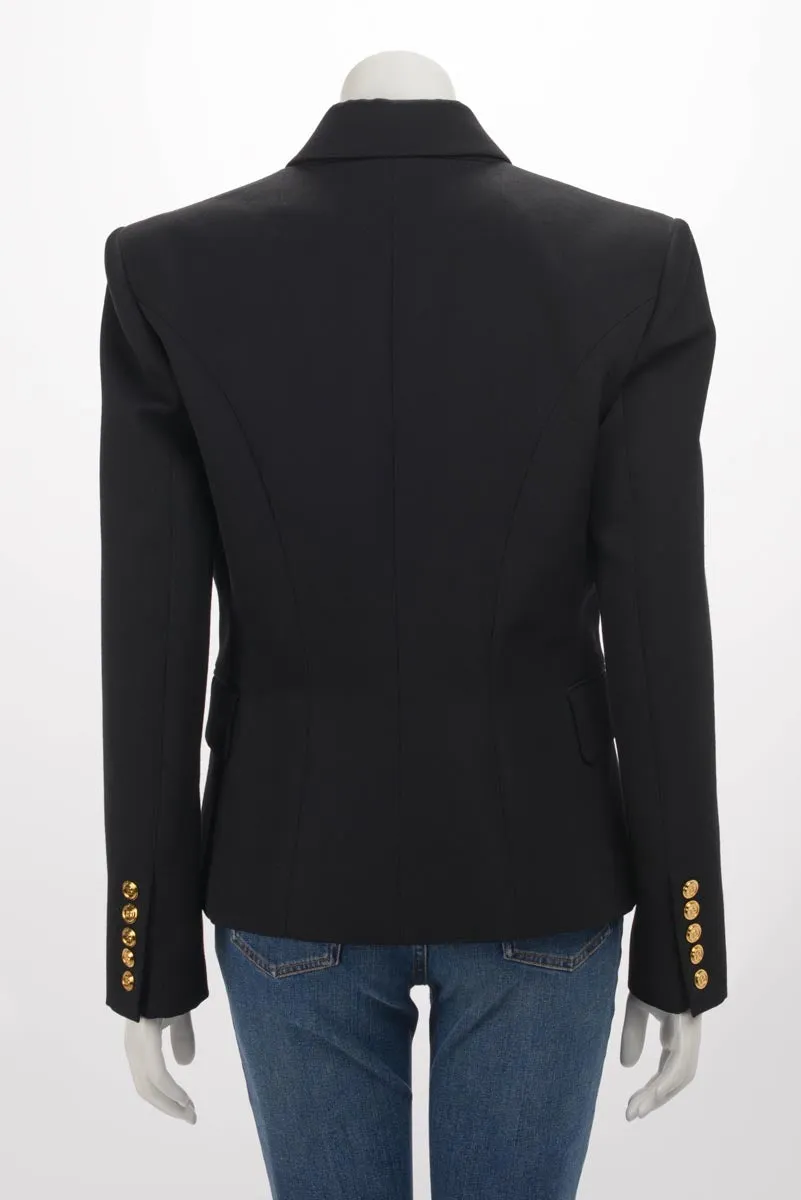 Balmain Black Wool D.B. Blazer Jacket FR 42