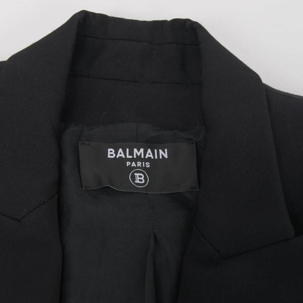 Balmain Black Wool D.B. Blazer Jacket FR 42