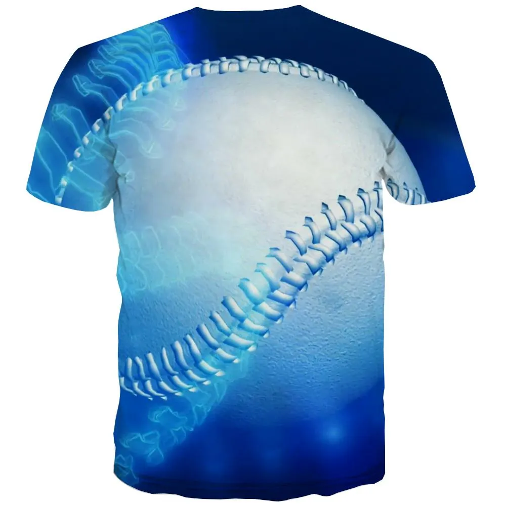 Baseball T shirts Men Stadium T-shirts Graphic Game Tshirts Novelty White T-shirts 3d