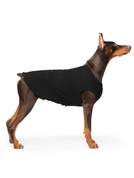 black stretch fleece