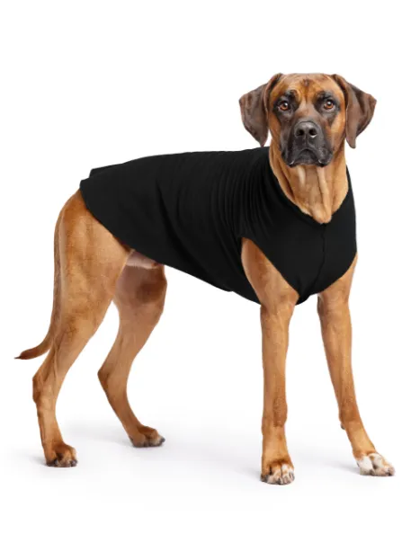 black stretch fleece