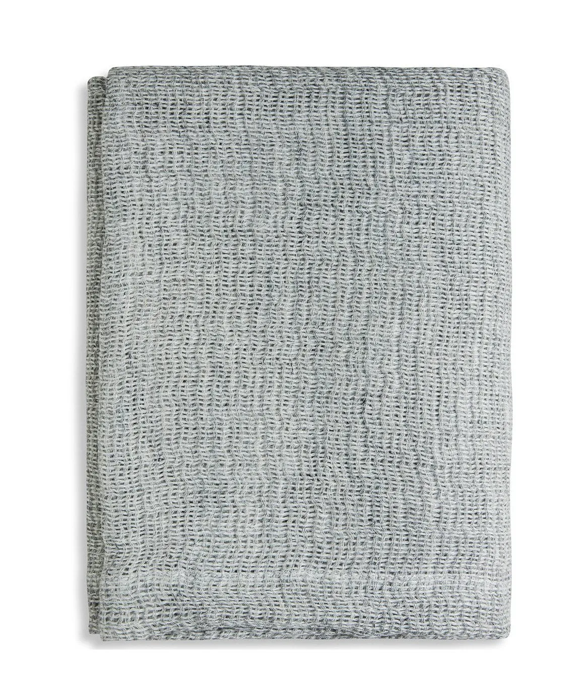 Blue Grey Soft Jacquard Linen Throw