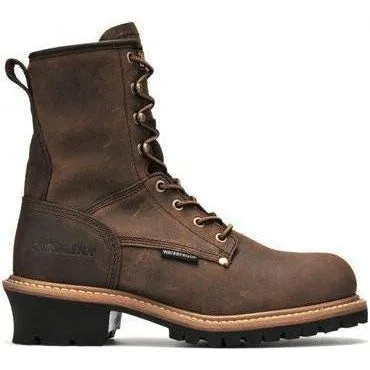 Carolina Men's Elm 8” Waterproof Logger Work Boot - Brown - CA8821