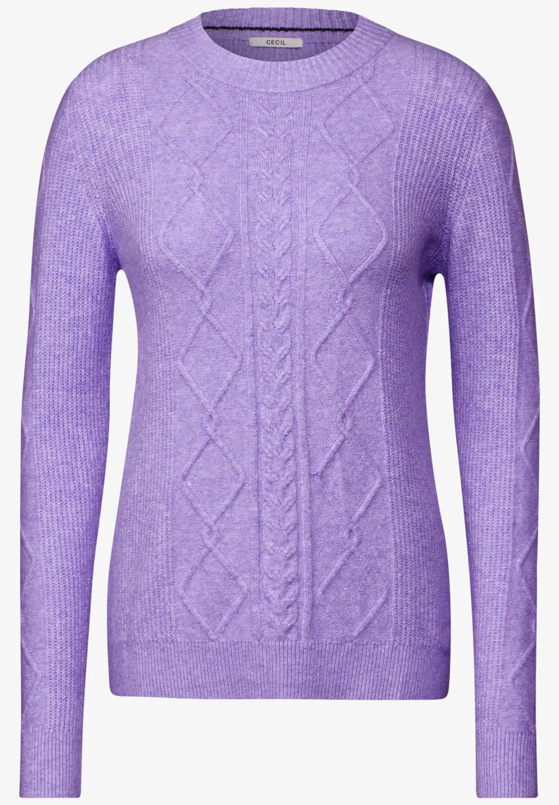 Cecil Cable knit Jumper in Lilac or Grey 02961