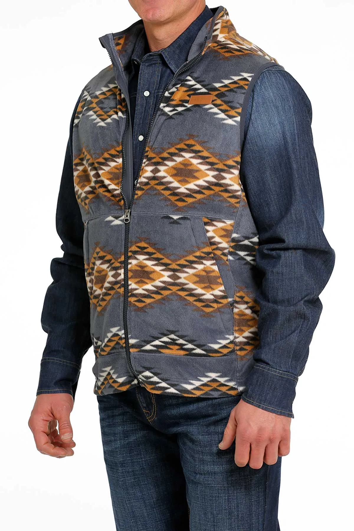 Cinch | Blue Print Polar Fleece Vest