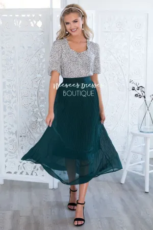 Elegance Pleat Maxi Skirt