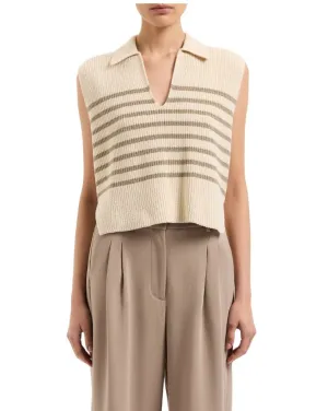 Enes Stripe Knit Vest