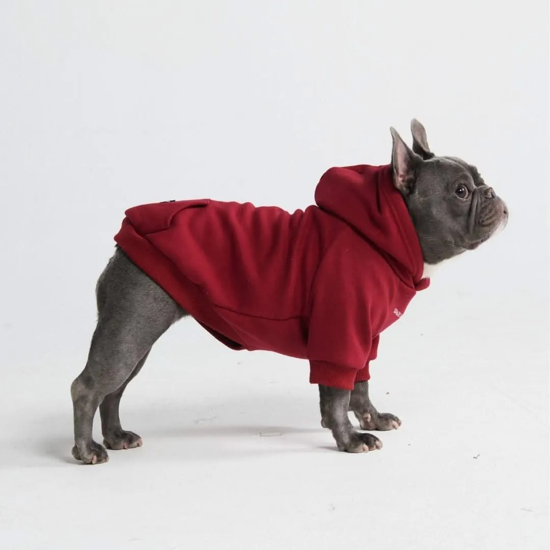 Essential Dog Hoodie - Burgundy