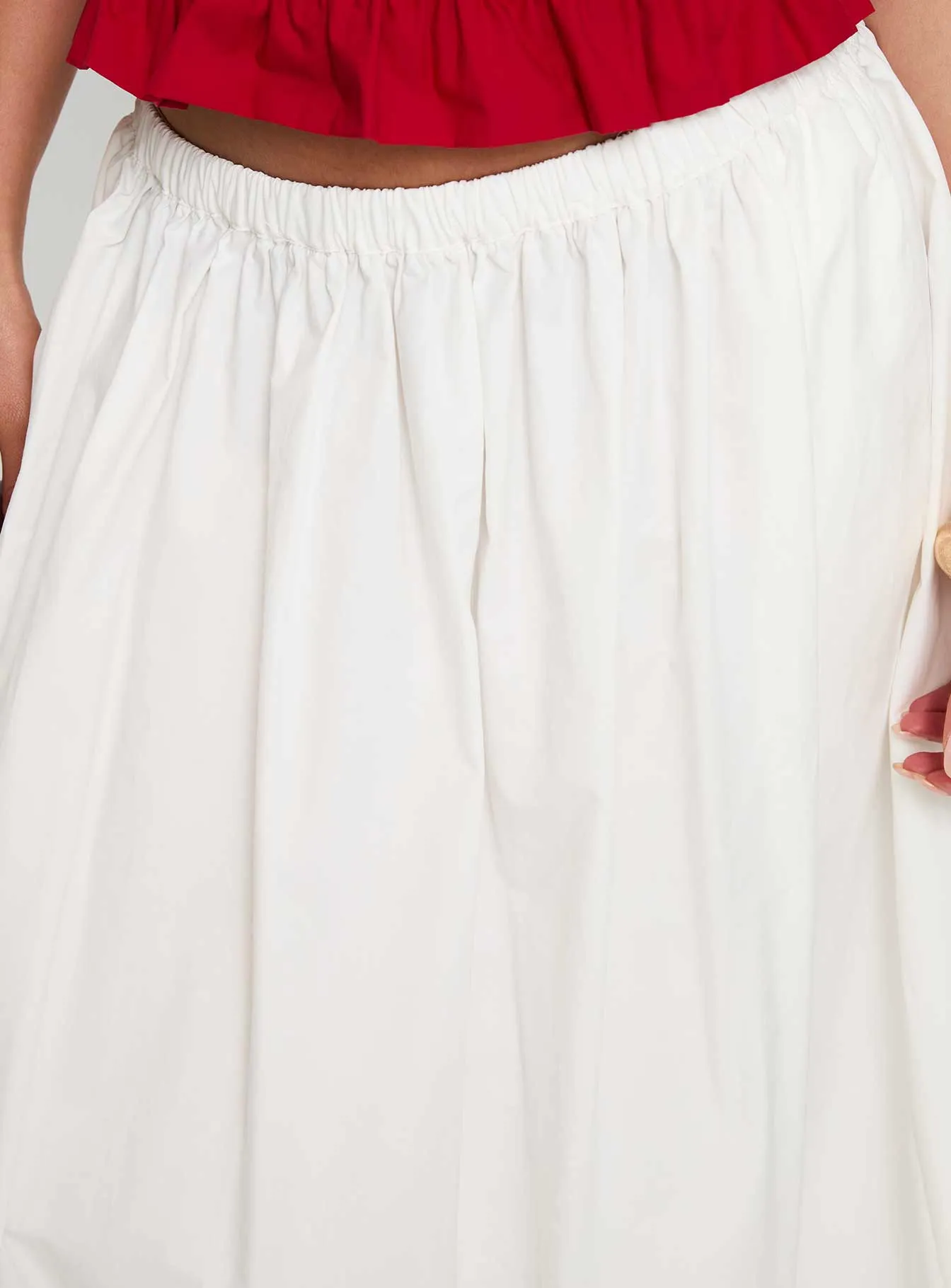 Felipa Maxi Skirt White