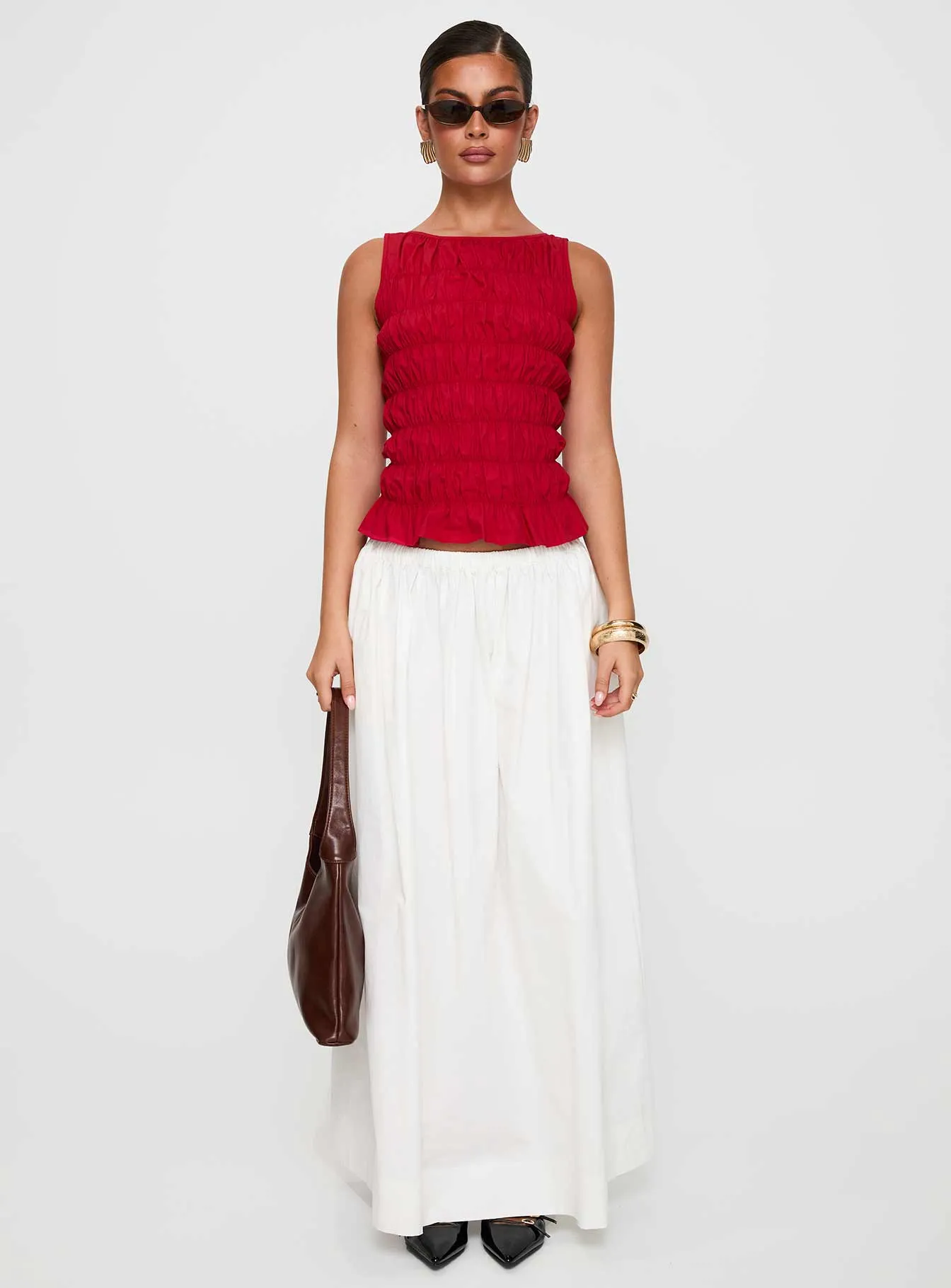 Felipa Maxi Skirt White