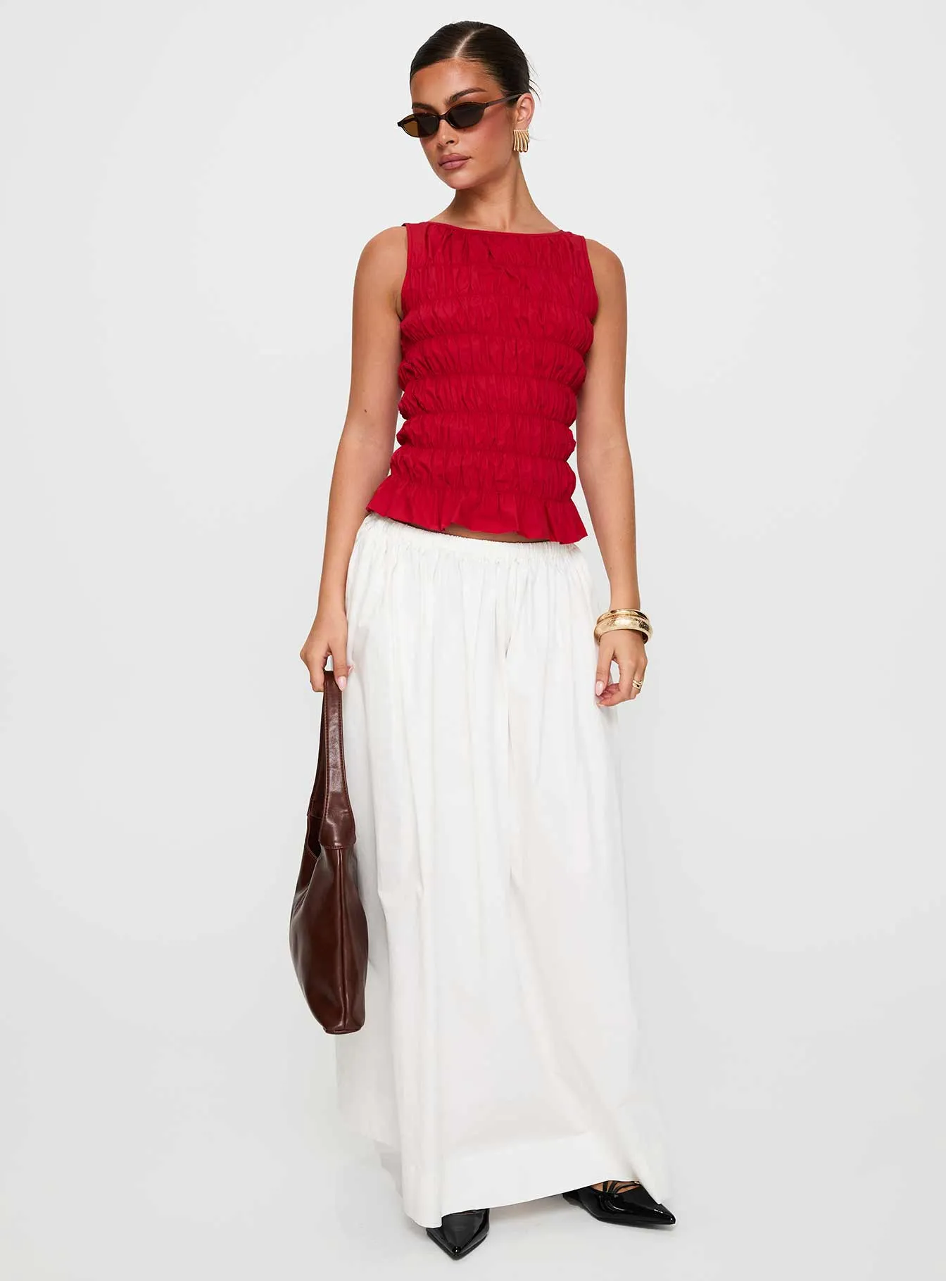 Felipa Maxi Skirt White