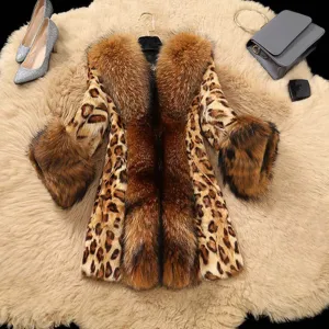 Fierce Fashion: Hooded Leopard Print Faux Fur Jacket for Effortless Urban Chic