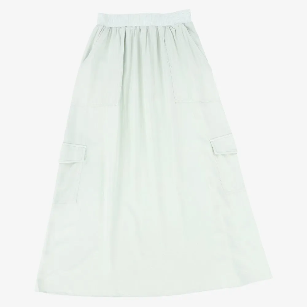 Flowy Cargo Skirt - Sage