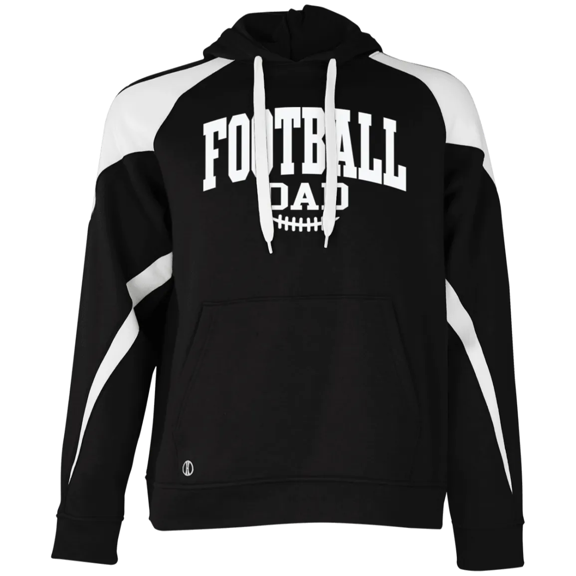 Football Dad 229546 Athletic Colorblock Fleece Hoodie