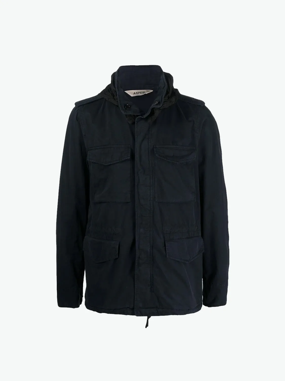 Gabardine Mini Field Jacket Navy