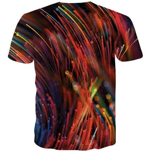 Geometric T shirts Men Abstract T shirts Funny Colorful Tshirts Cool Psychedelic Tshirts Novelty Harajuku T-shirts Graphic