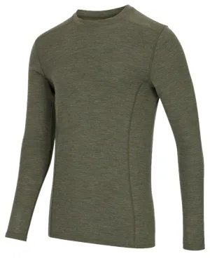 Hoggs of Fife 100% Merino Wool Long Sleeve Crew Neck Base Layer