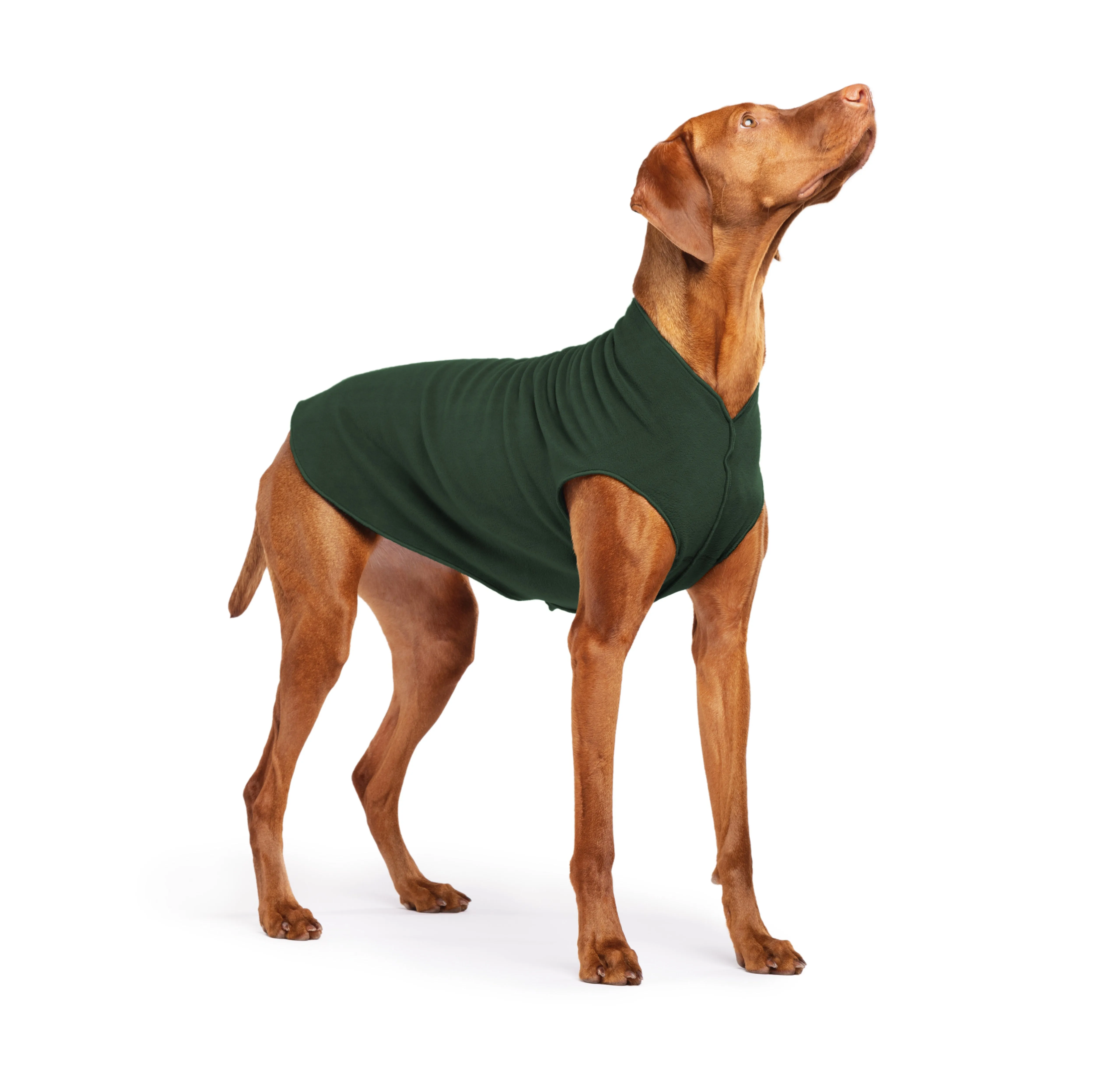 hunter green stretch fleece