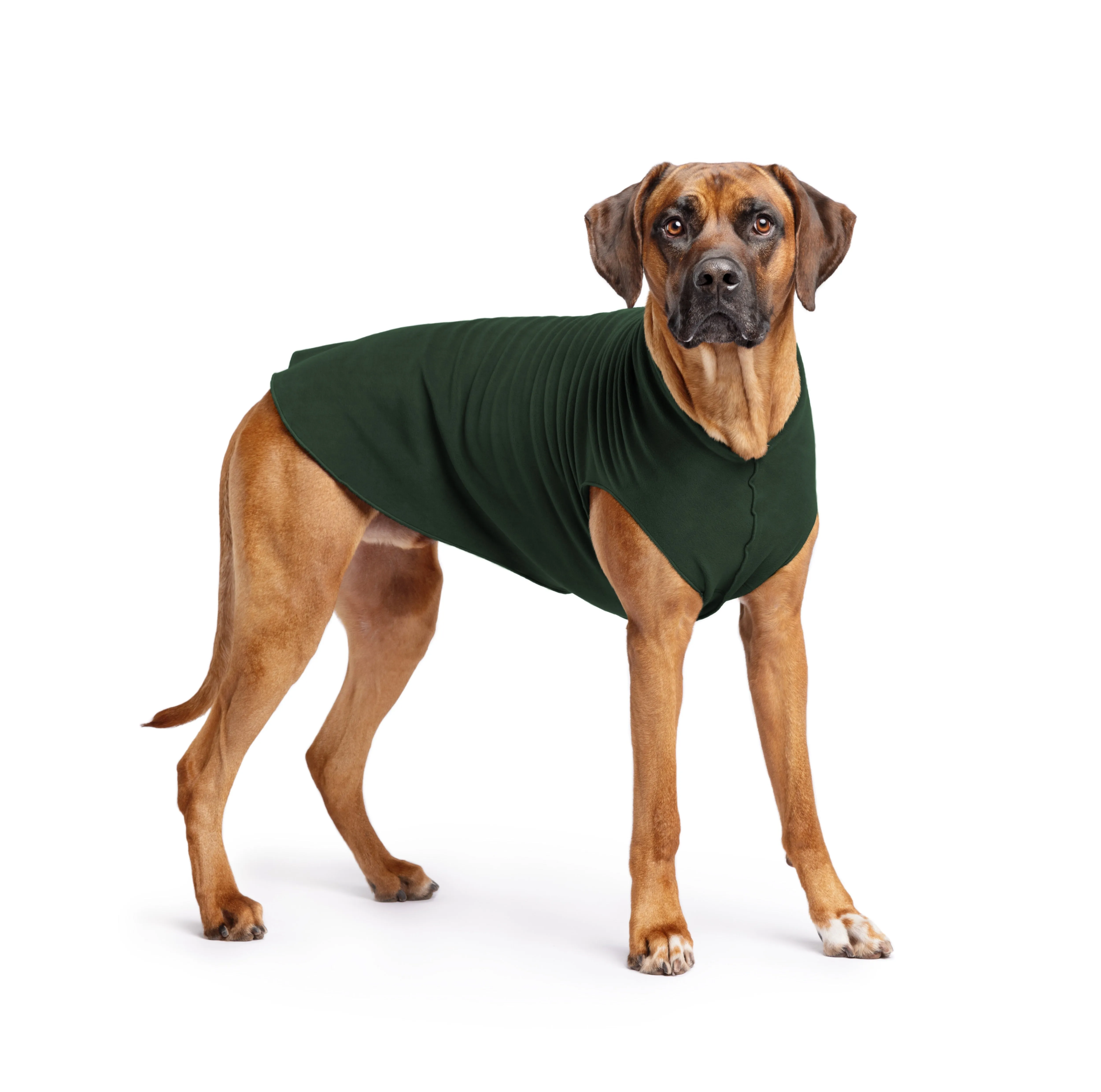 hunter green stretch fleece