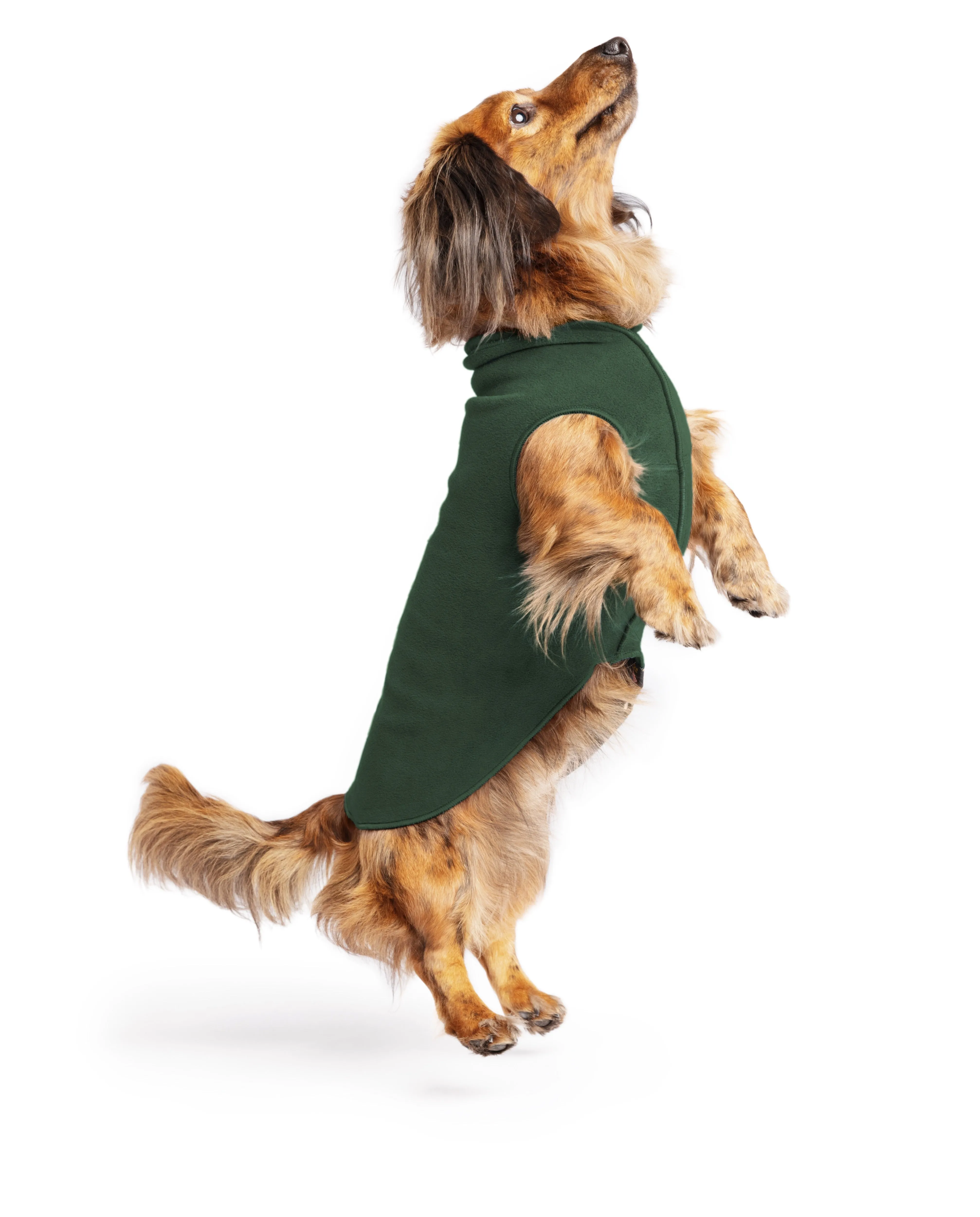 hunter green stretch fleece