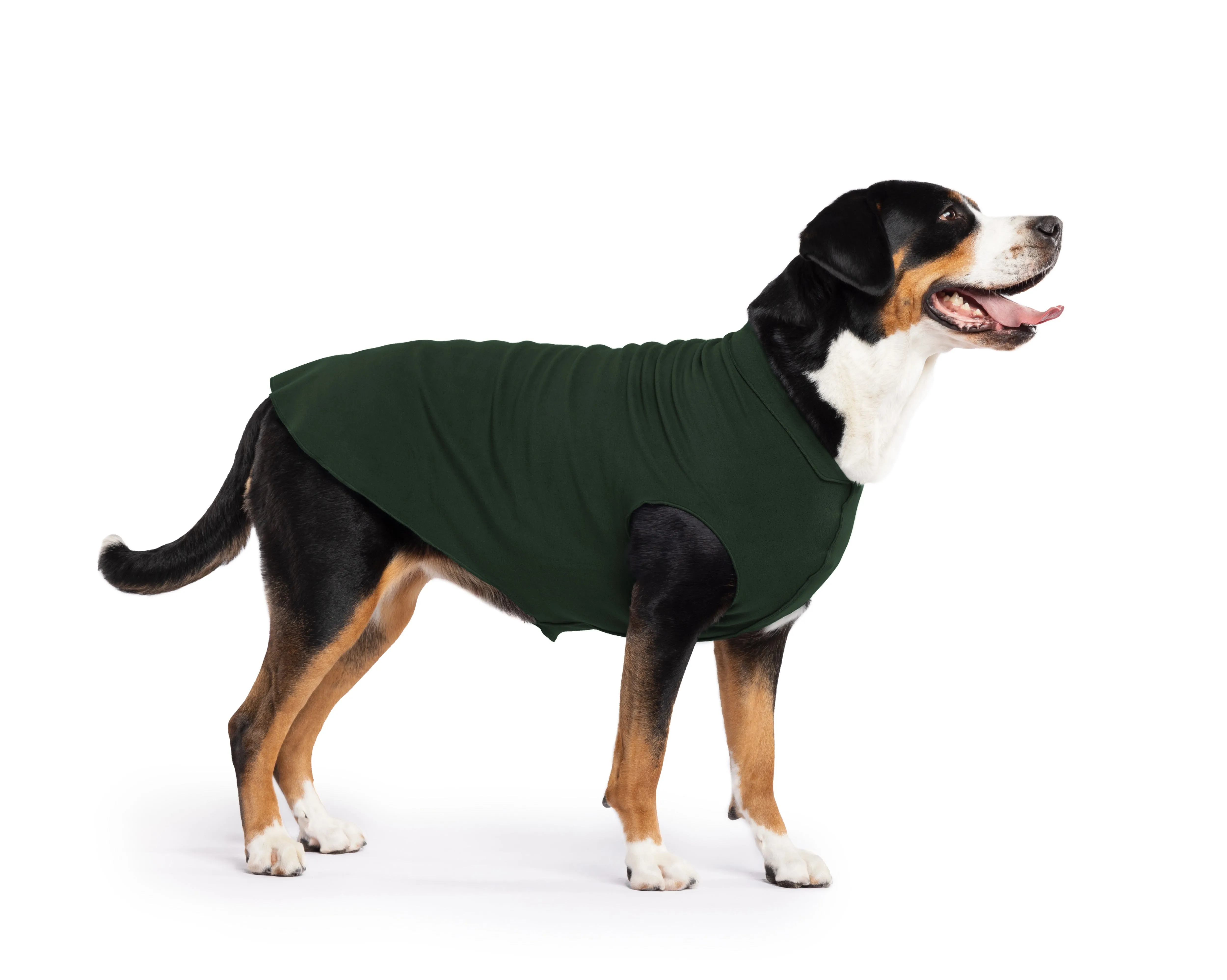 hunter green stretch fleece