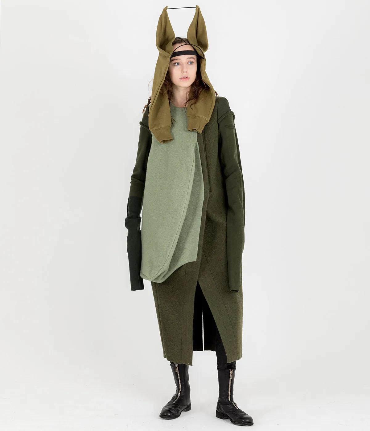 Khaki Green Heron Coat