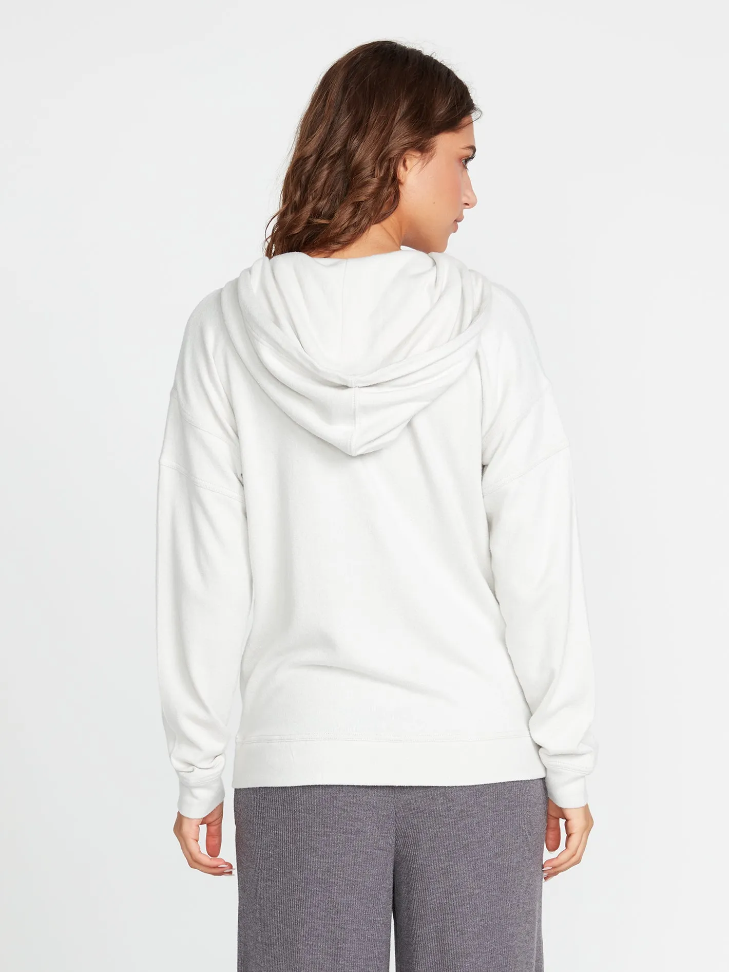 Lived In Lounge Zip Fleece - Light Grey