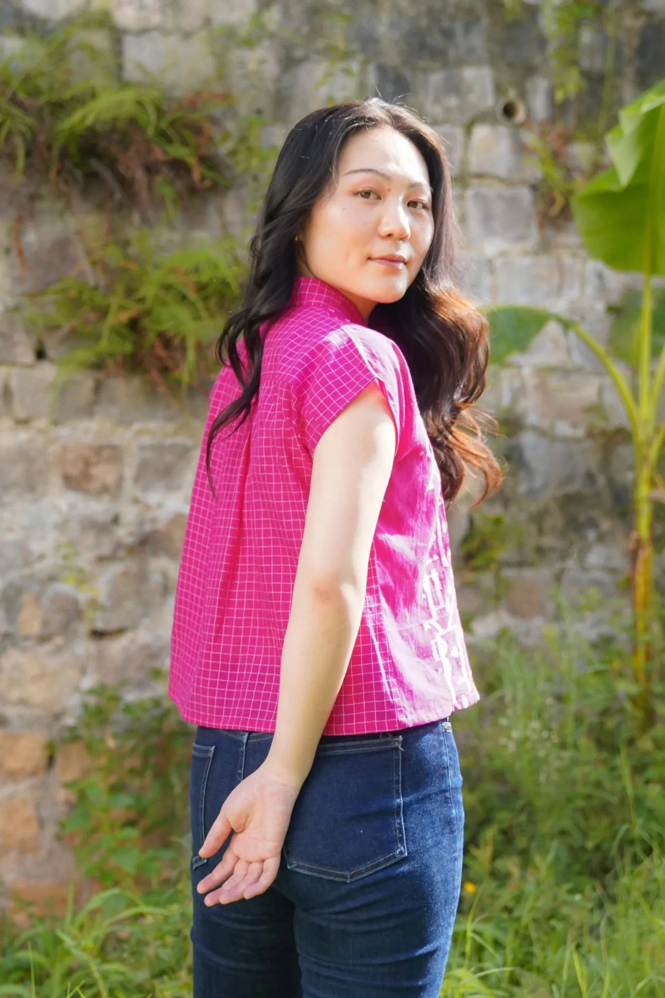 London - Bright Pink Crop Top