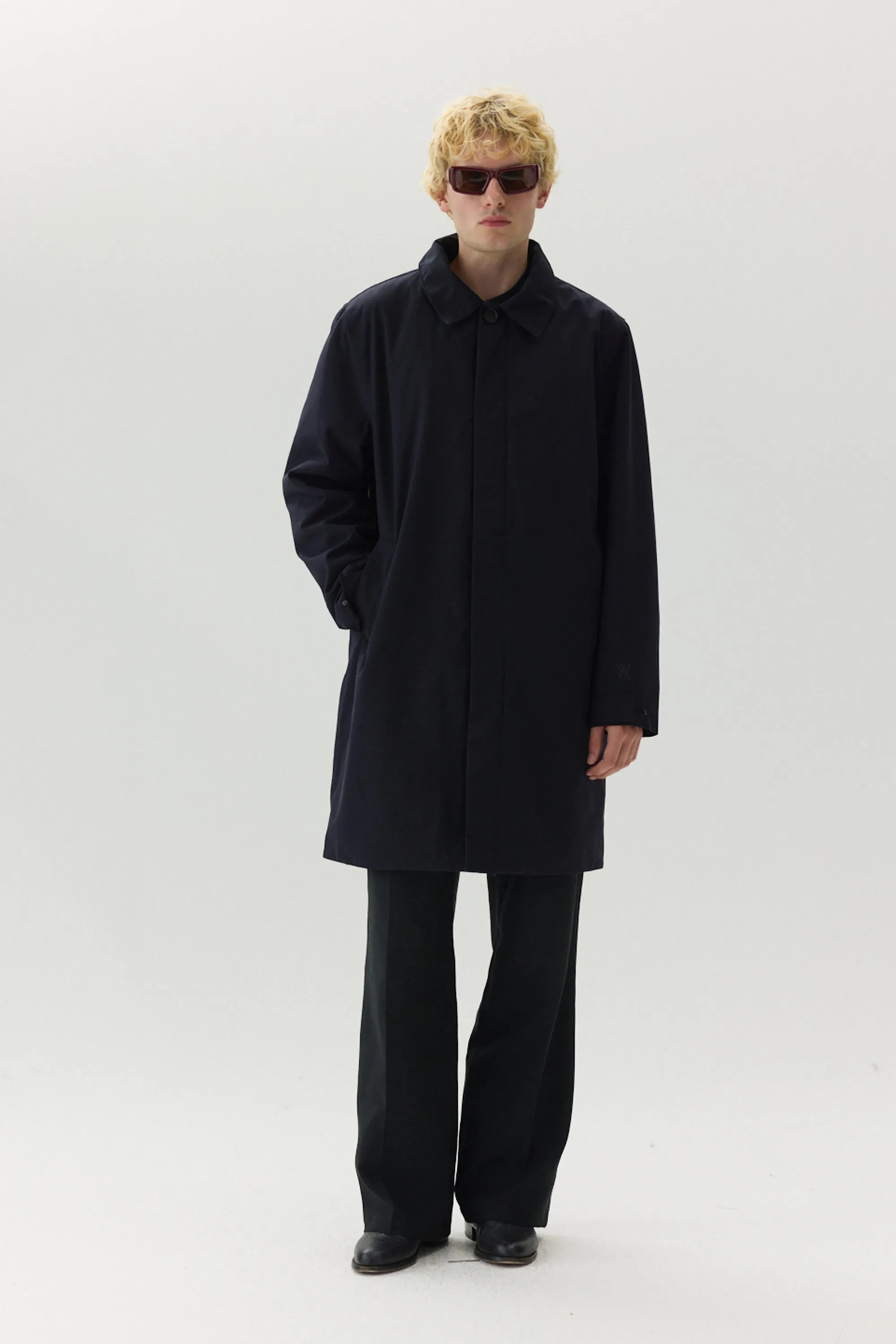 LONG DONG POLYRAYON WOOL LOOK AW24 NAVY