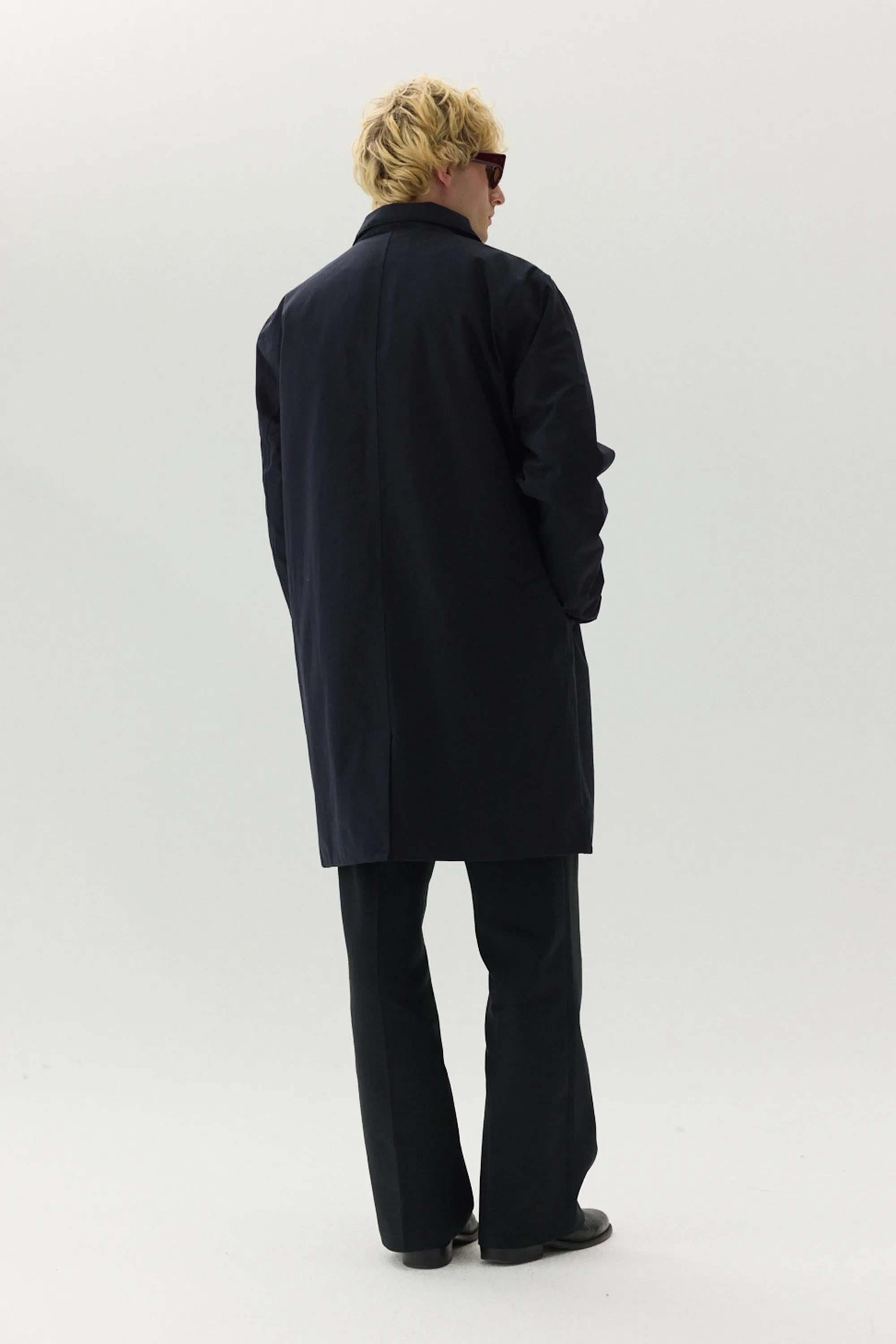 LONG DONG POLYRAYON WOOL LOOK AW24 NAVY