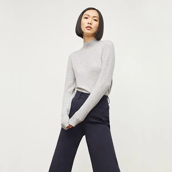 Luan Sweater - Cashmere :: Light Heather Gray