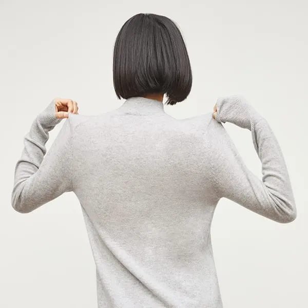 Luan Sweater - Cashmere :: Light Heather Gray