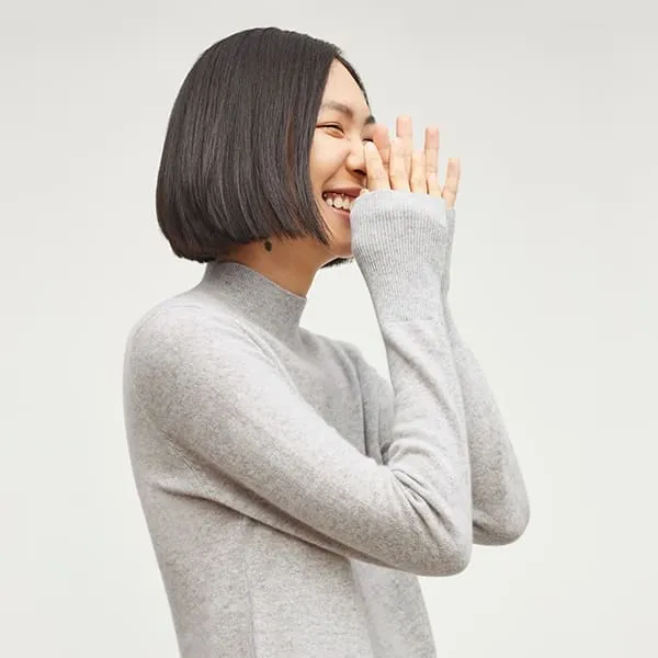 Luan Sweater - Cashmere :: Light Heather Gray