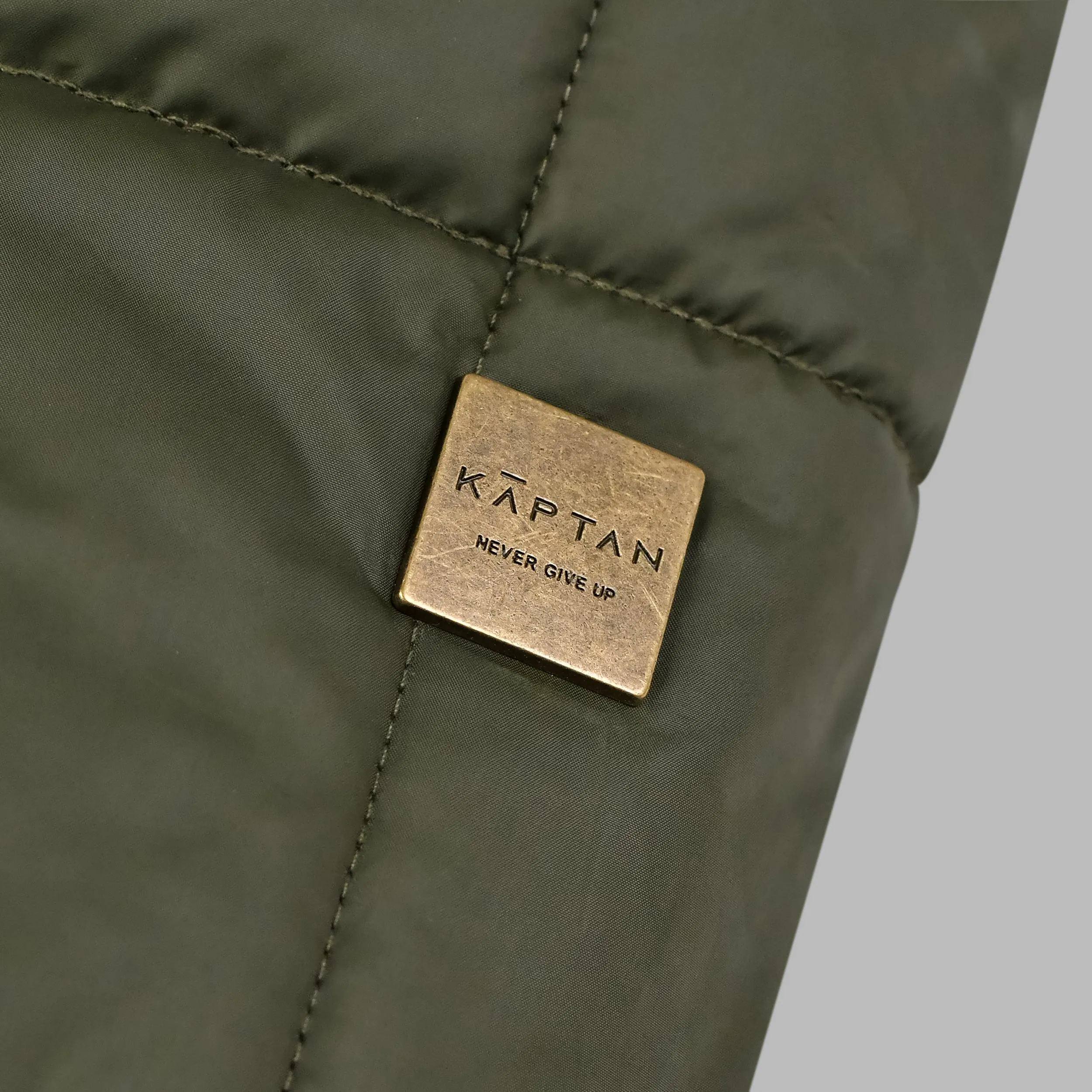 Mens Puffer Jacket Hooded - Olive Green | Kaptan