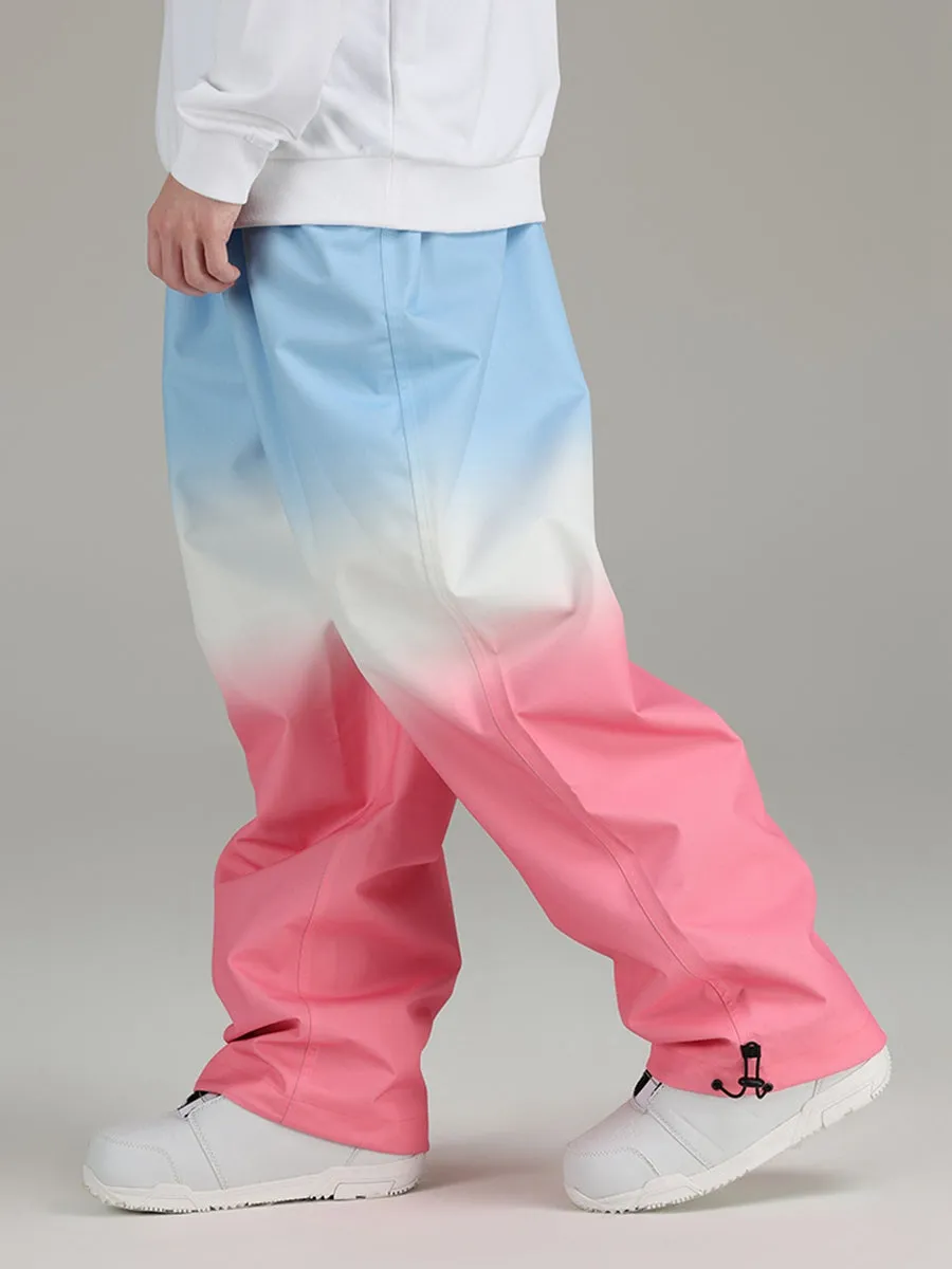 Men's Snowboard Pants Gradient Design