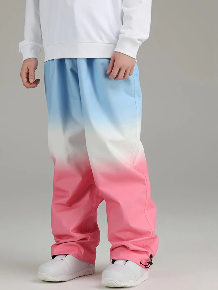 Men's Snowboard Pants Gradient Design