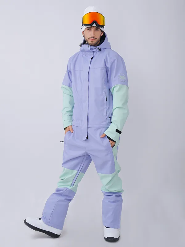 Men's Snowverb Alpine Ranger Colorblock One Piece Snowsuit