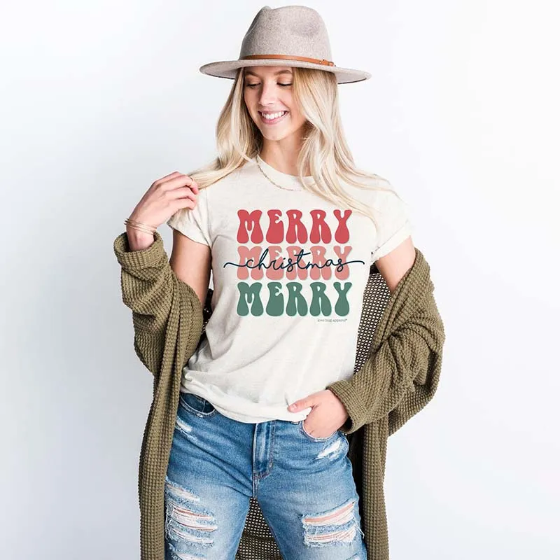 Merry Merry Christmas Short Sleeve T-Shirt