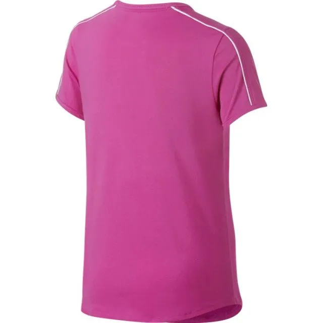 Nike Girls&#39; Tennis Ar2348-623 Dry Top Shirts Pink