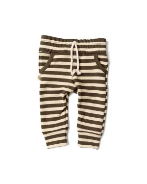 original jogger - dark fatigue beige stripe