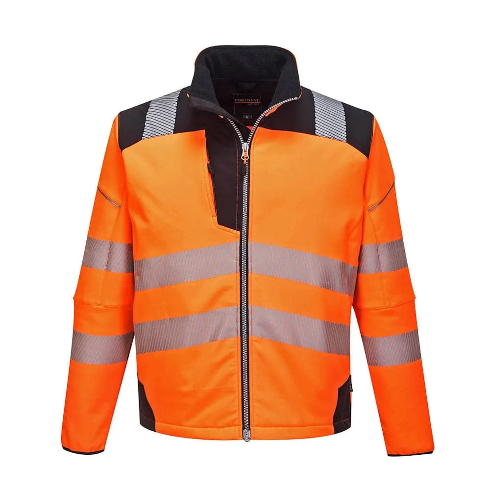 Portwest T402 PW3 Hi-Vis Softshell Jacket, Water Resistant and  Breathable