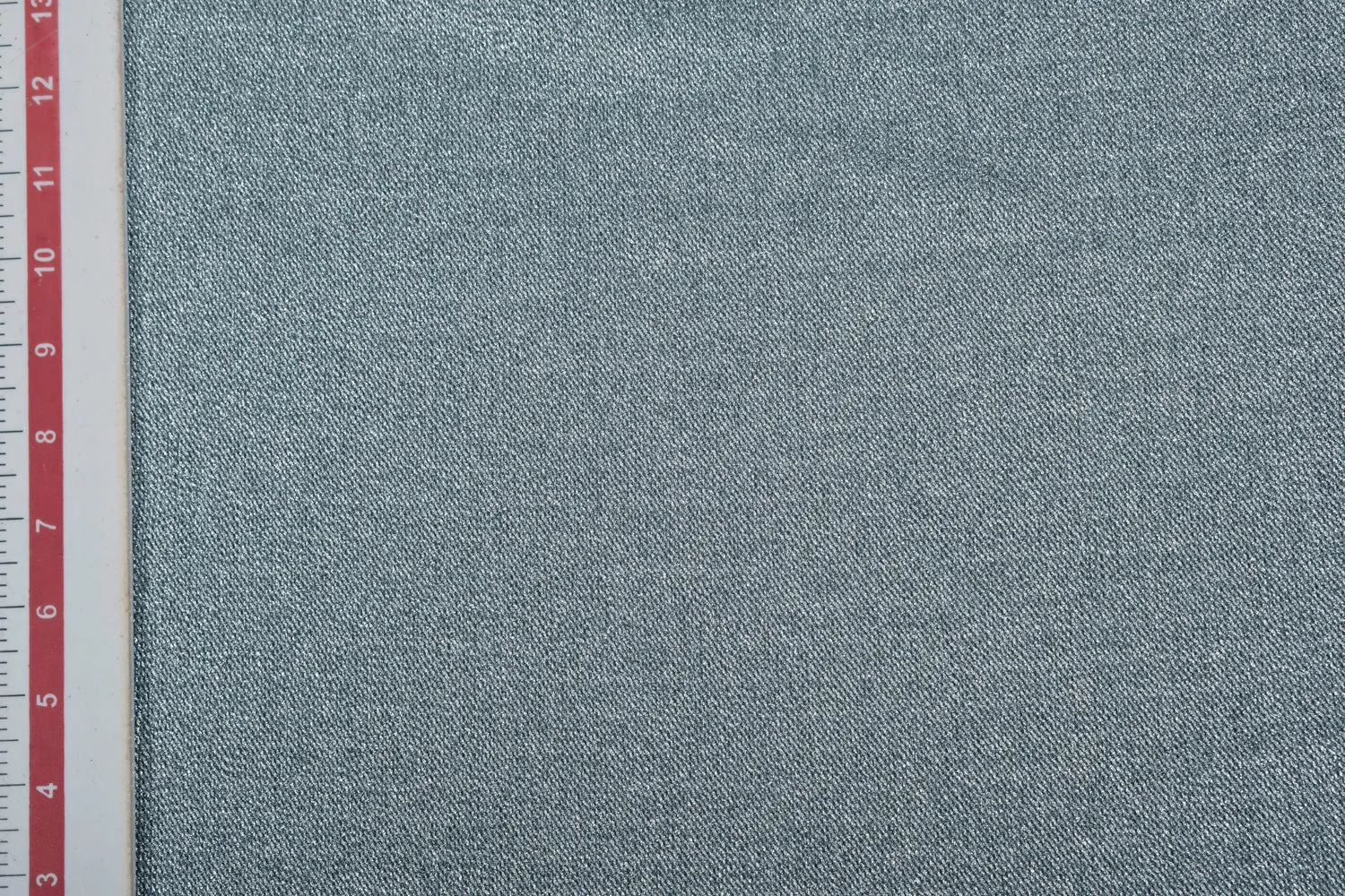 Powder Blue Foil Printed Pleated Knit Fabric