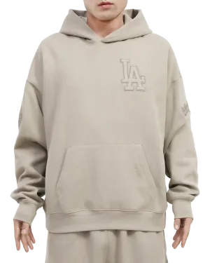 Pro Standard Los Angeles Dodgers Neutral Drop Hoodie-Taupe